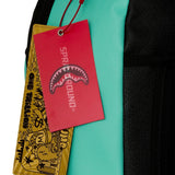 Sprayground Kids Zaino Verde Acqua Shark Central con Stampa Squalo e Logo per Bambini e Bambine