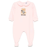 Moschino Kids Tutina Rosa con Stampa Toy per Neonate