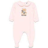Moschino Kids Tutina Rosa con Stampa Toy per Neonate