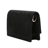 MSGM Kids Borsa in Pelle con Camoscio e Targhetta Logo per Bambine
