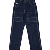 Diesel Kids Jeans Blu con Cuciture a Vista a Contrasto per Bambine