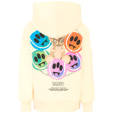 Barrow Kids Felpa con Cappuccio Stampa Retro Multicolor per Bambini