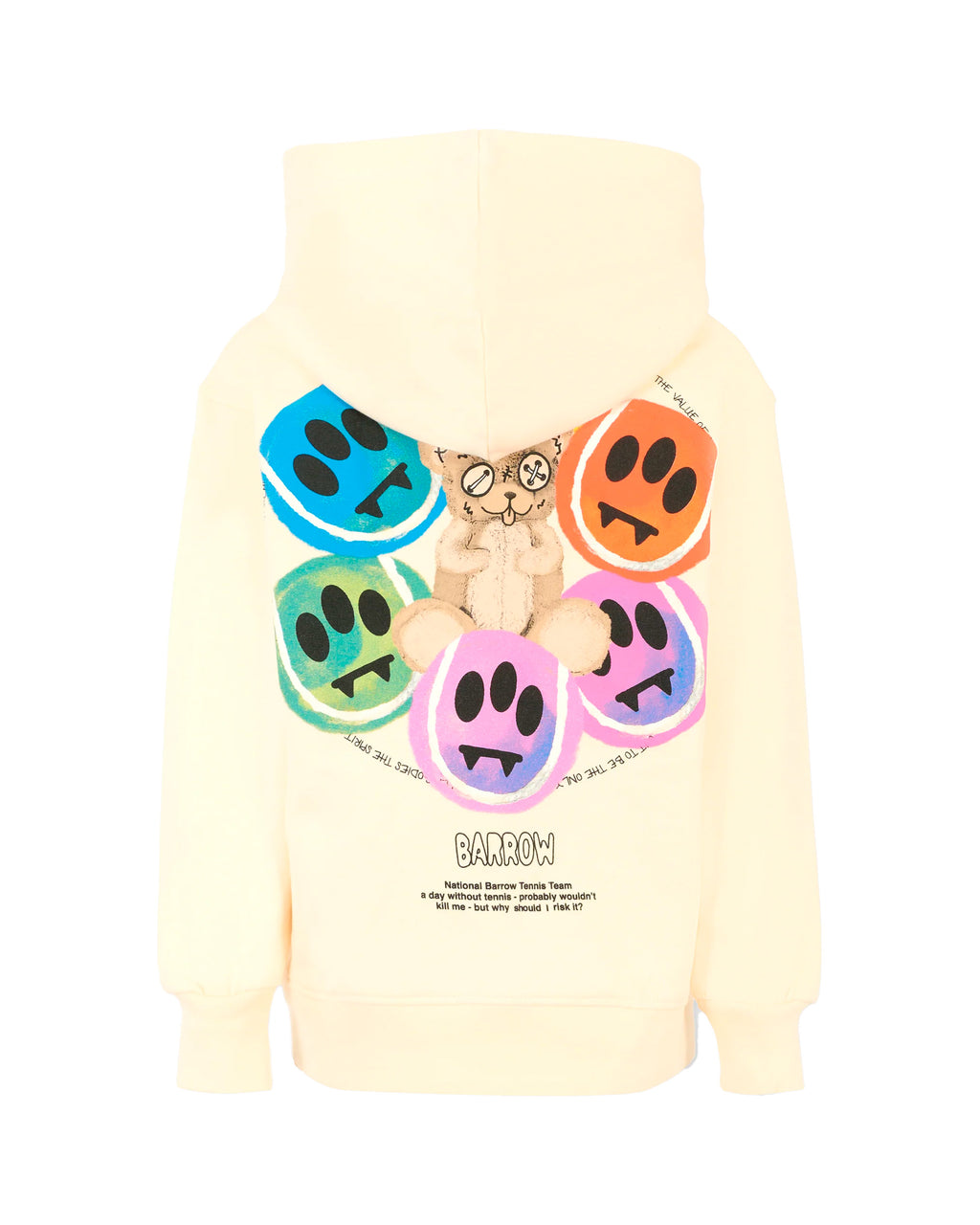 Barrow Kids Felpa con Cappuccio Stampa Retro Multicolor per Bambini