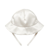 Elisabetta Franchi La Mia Bambina Cappello Avorio con Logo per Neonate
