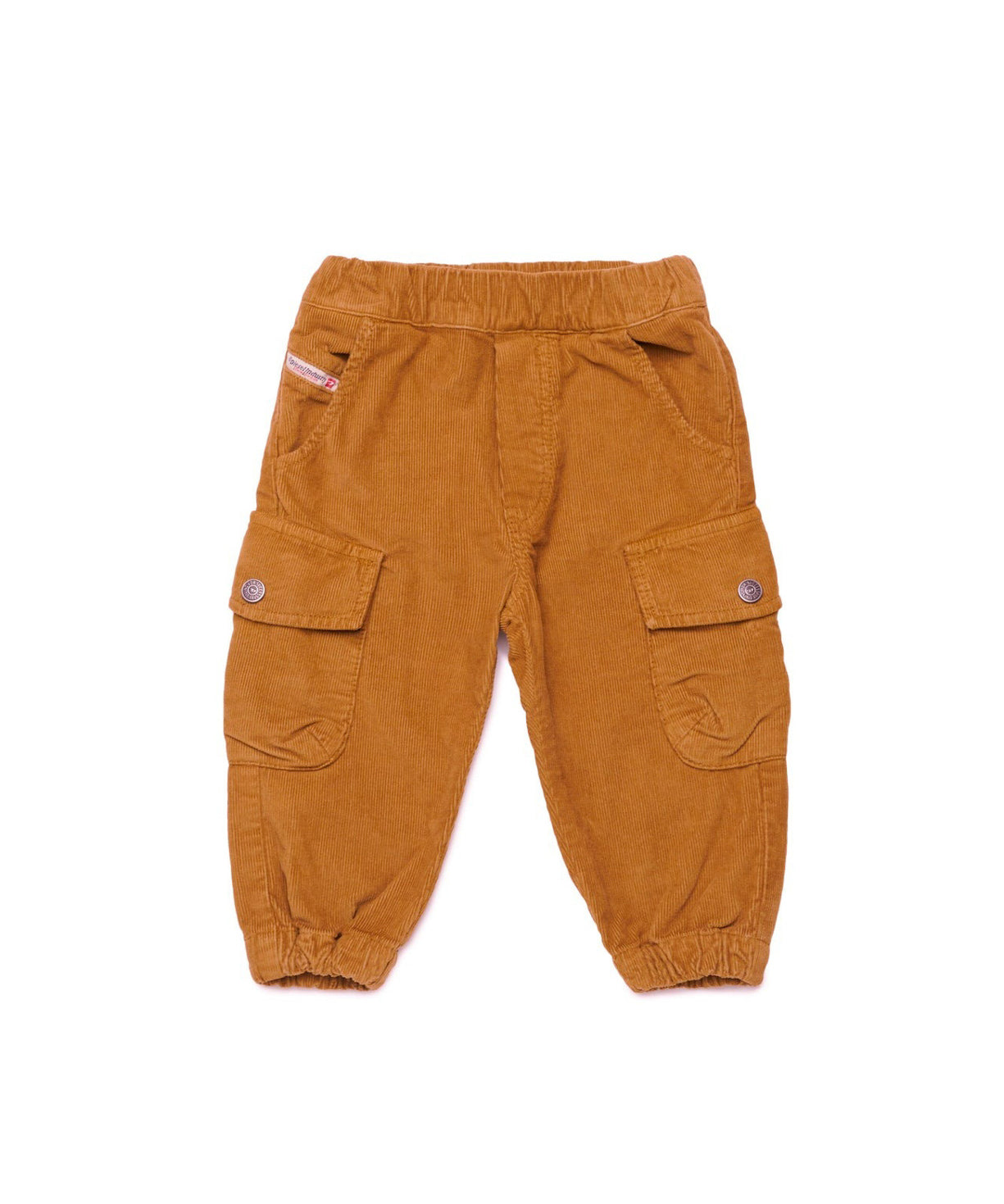 Diesel Kids Pantaloni Beige con Tasconi per Neonati