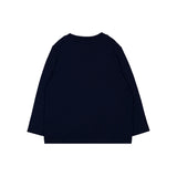 Moschino Kids Maglia Nera a Maniche Lunghe con Stampa Teddy Bear e Logo per Neonati e Neonate