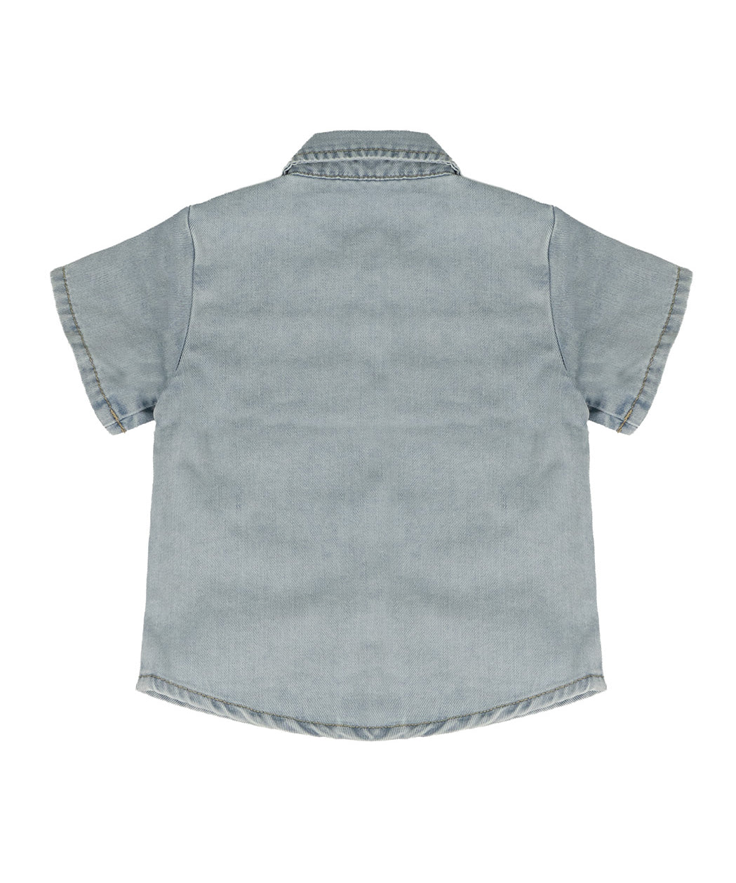 Daniele Alessandrini Kids Camicia in Denim con Logo per Neonati