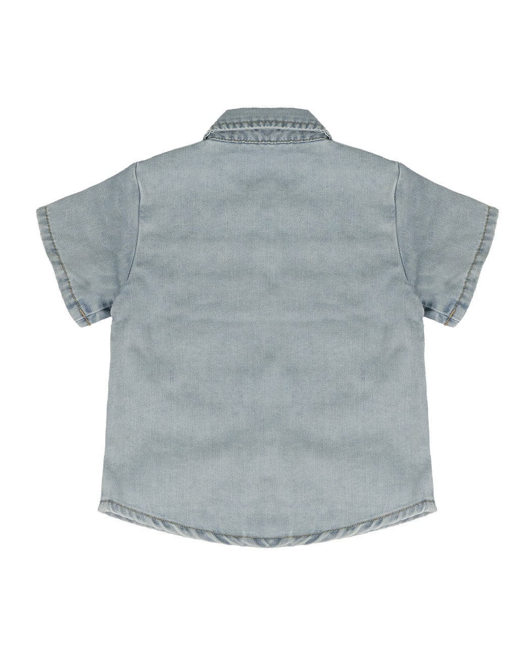 Daniele Alessandrini Kids Camicia in Denim con Logo per Neonati