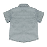 Daniele Alessandrini Kids Camicia in Denim con Logo per Neonati