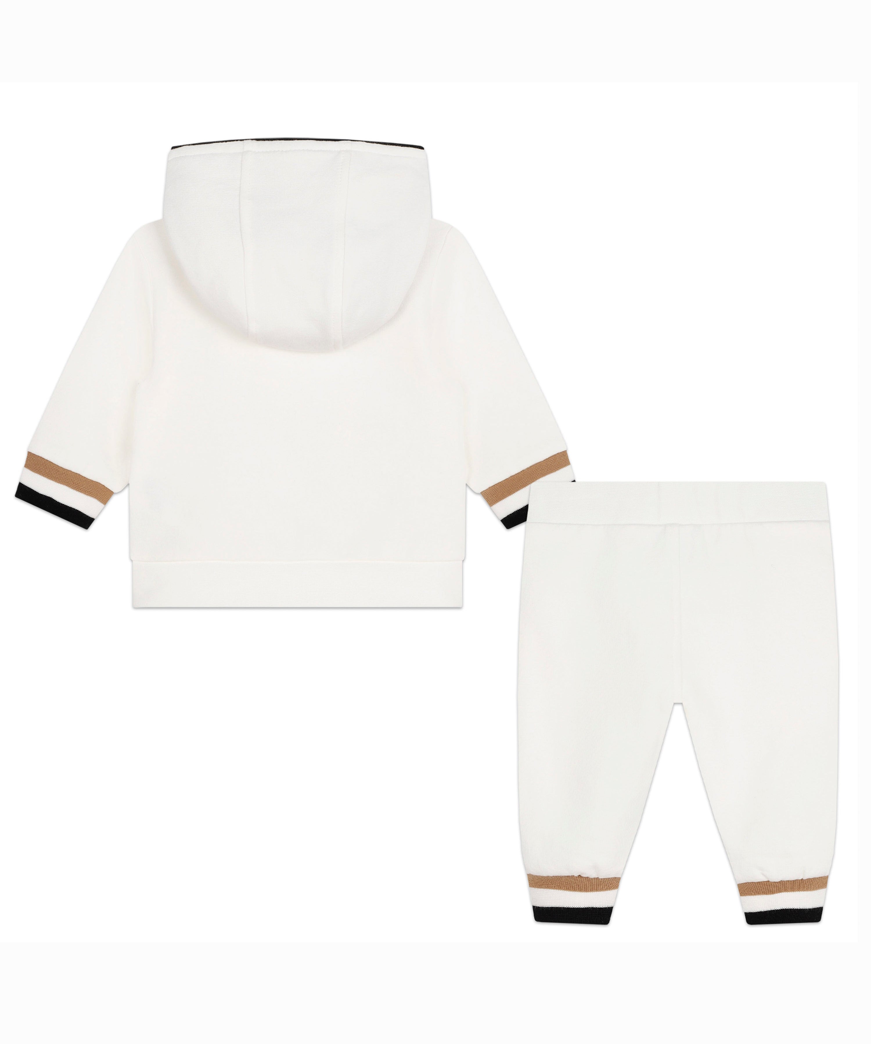 Boss Kids Completo Felpa e Pantalone Bianco per Neonati (retro)
