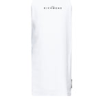 John Richmond Kids Abito Bianco con Logo per Bambine