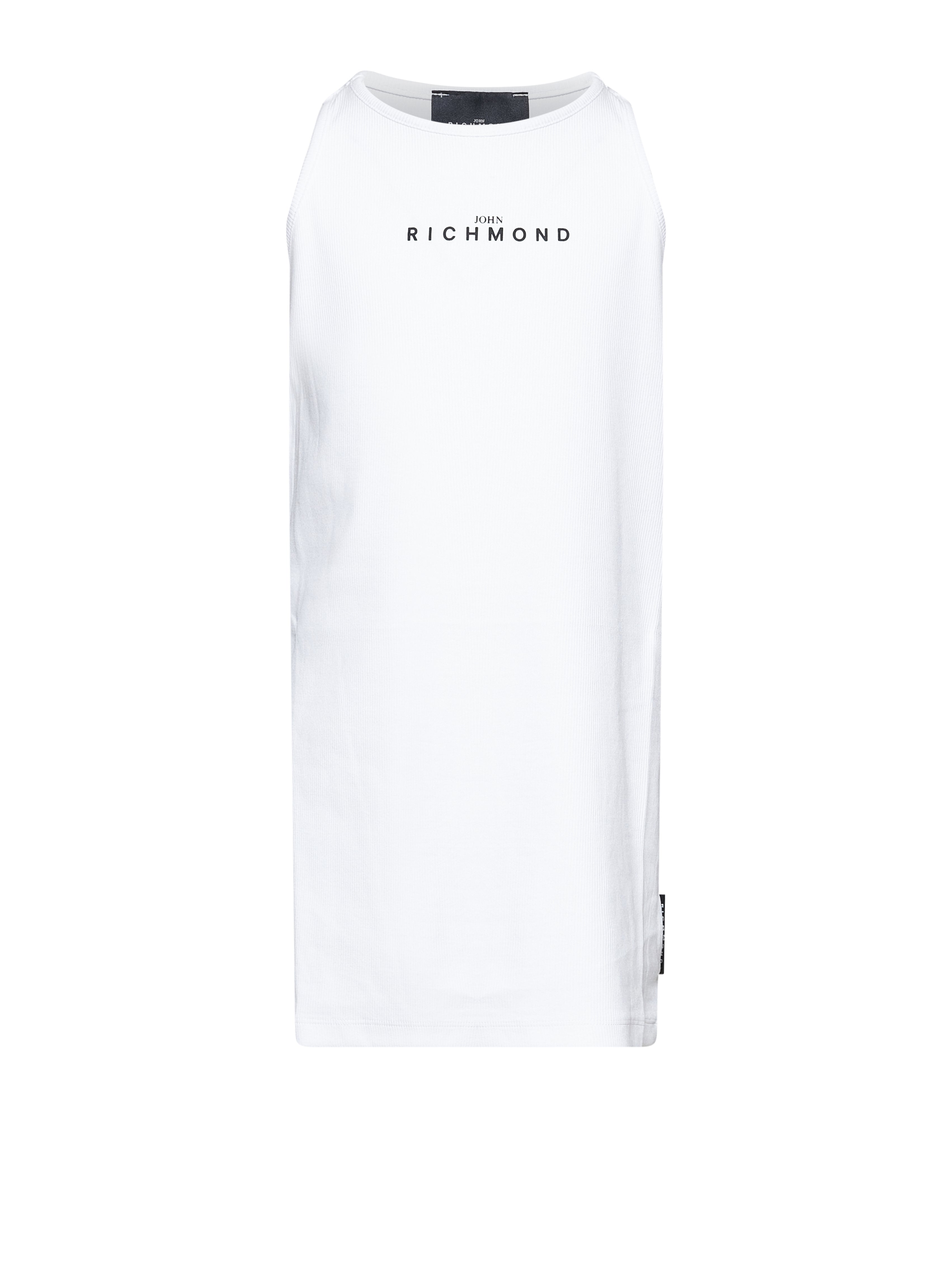 John Richmond Kids Abito Bianco con Logo per Bambine