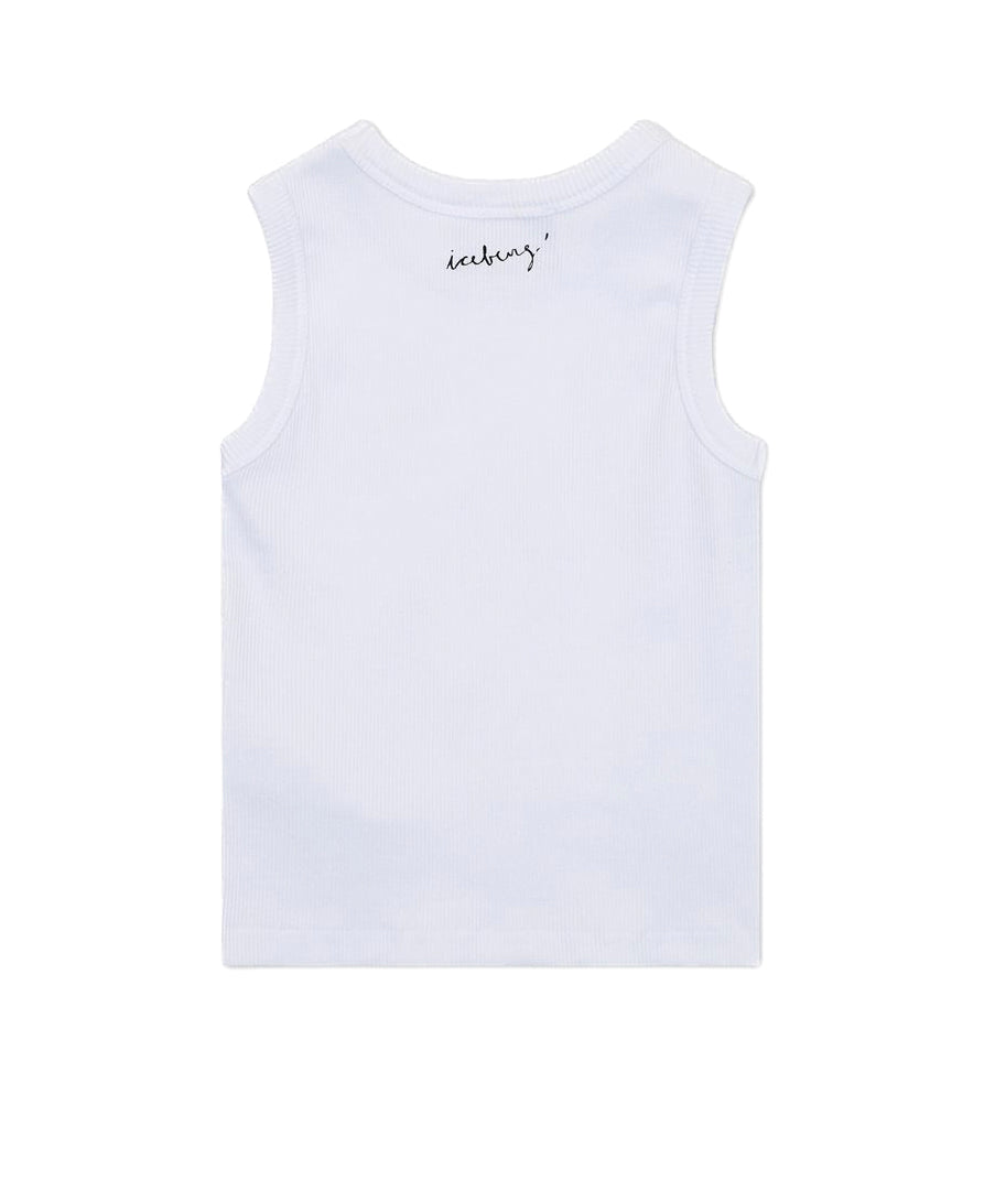 Iceberg Kids Canotta Bianca con Stampa Daffy Duck
