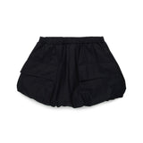 N21 Kids Gonna Nero a Palloncino con Tasche e Logo Ricamato per Bambine