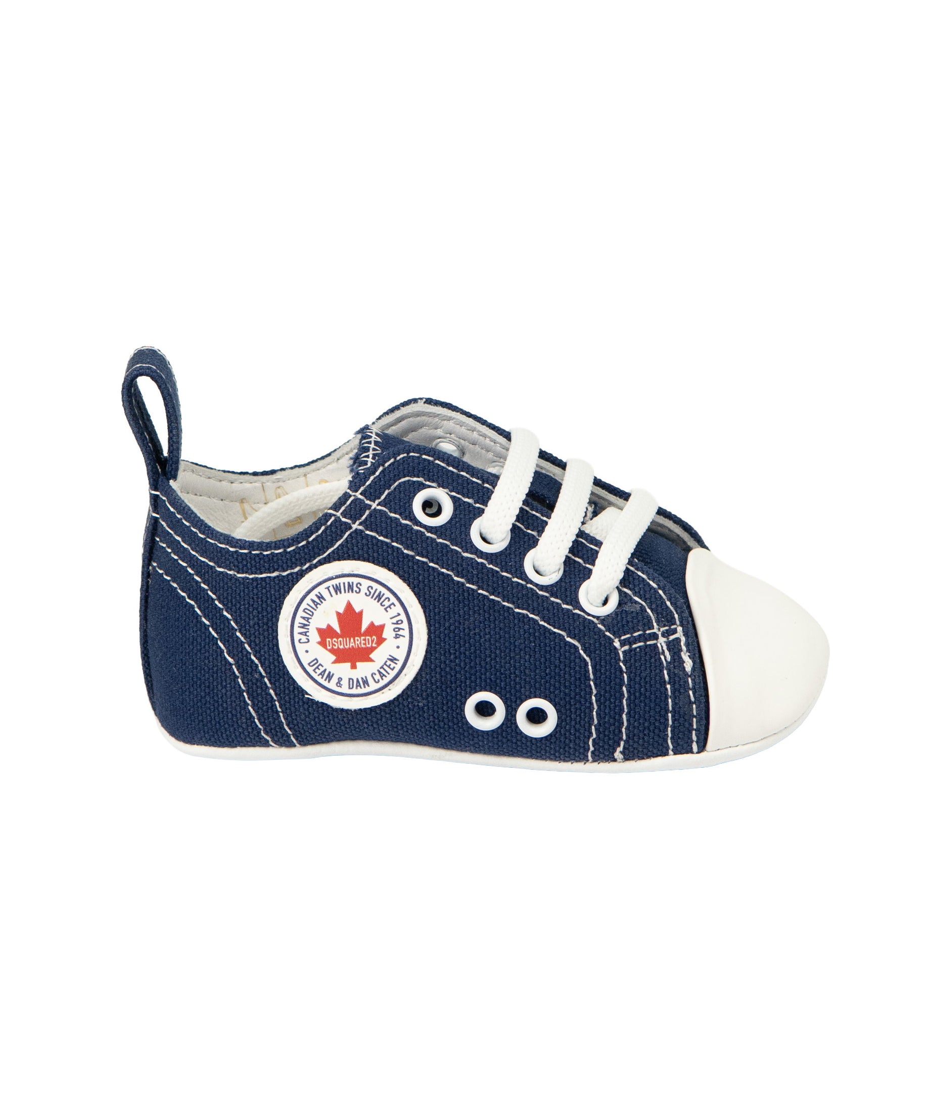 Dsquared2 Kids Sneakers in Denim con Logo per Neonati