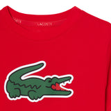 Lacoste Kids T-Shirt Rosso con Logo Coccodrillo Unisex