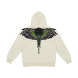 Marcelo Burlon County Kids Felpa con Cappuccio Croce Nera per Bambini