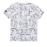 Iceberg Kids T-shirt Bianca con Grafica Cartoon per Bambini (retro)