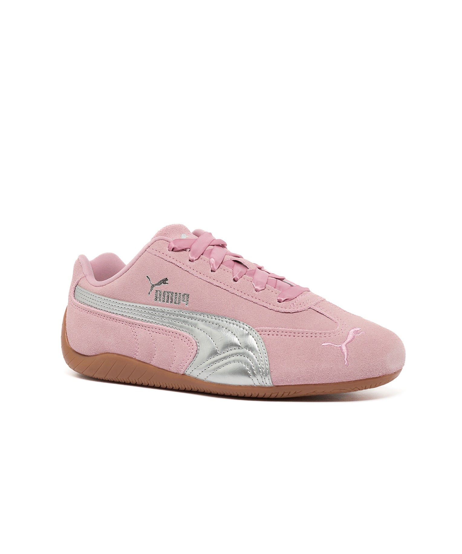 Puma Kids Sneakers Rosa con Dettagli Argento per Bambine