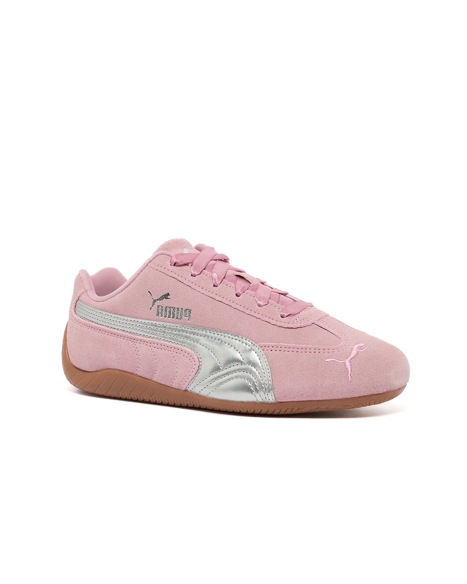 Puma Kids Sneakers Rosa con Dettagli Argento per Bambine