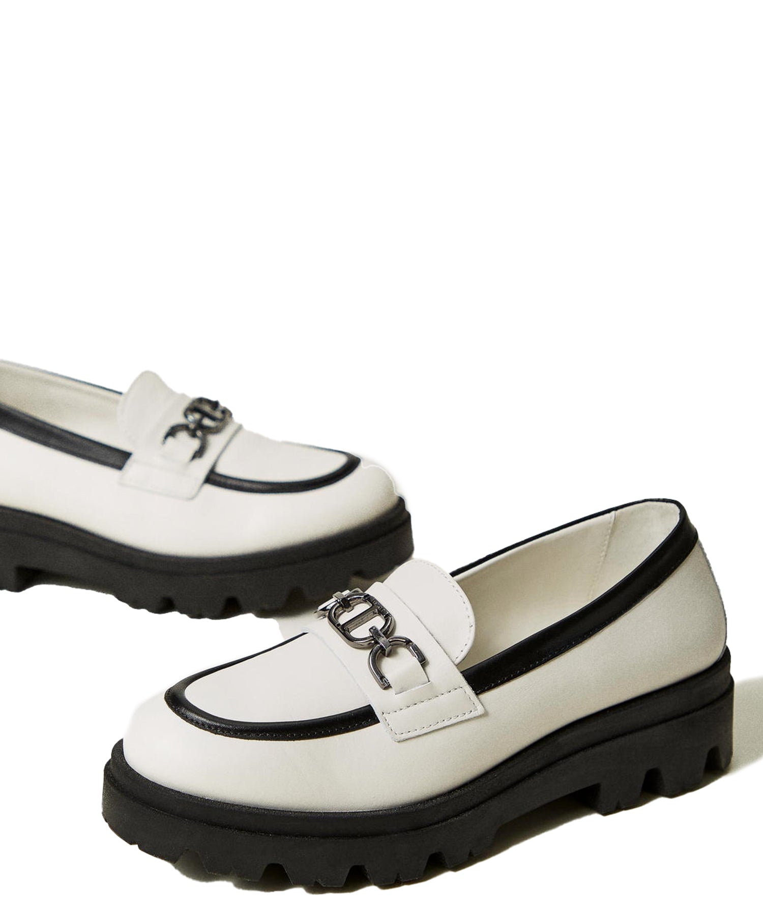 Twinset Kids Mocassino Bianco per Bambine