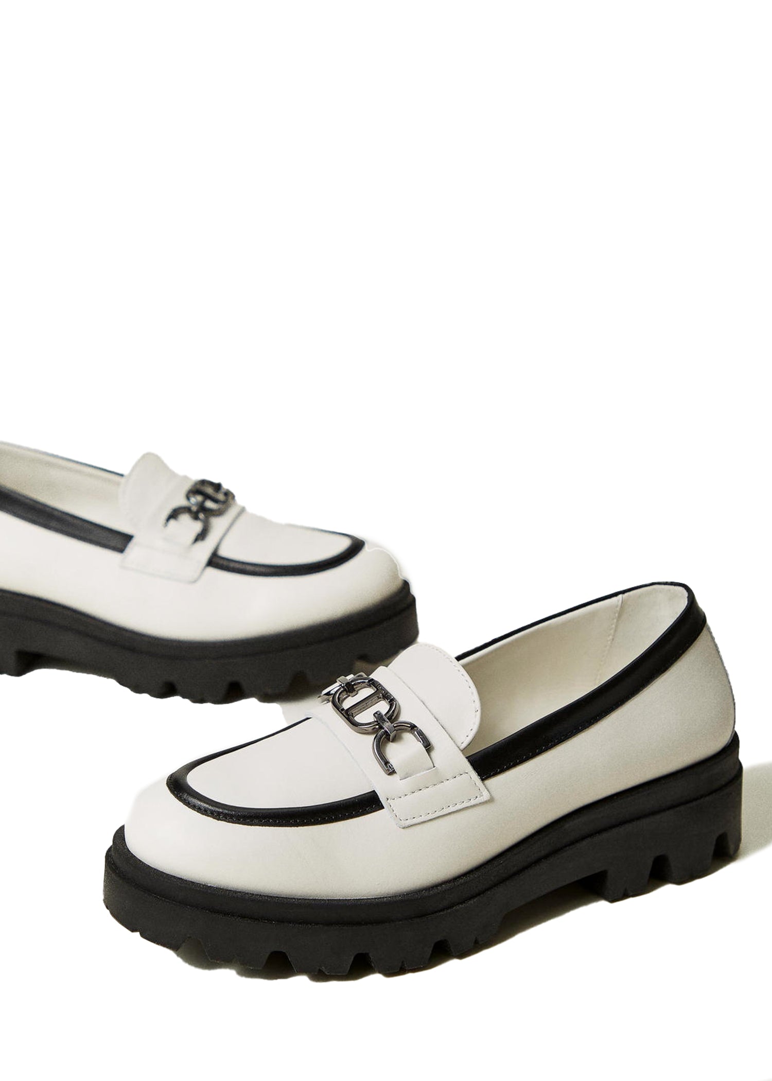 Twinset Kids Mocassino Bianco per Bambine