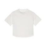 Palm Angels Kids T-Shirt Off-White con Logo Rosa per Bambine
