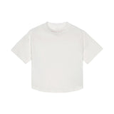 Palm Angels Kids T-Shirt Off-White con Logo Rosa per Bambine