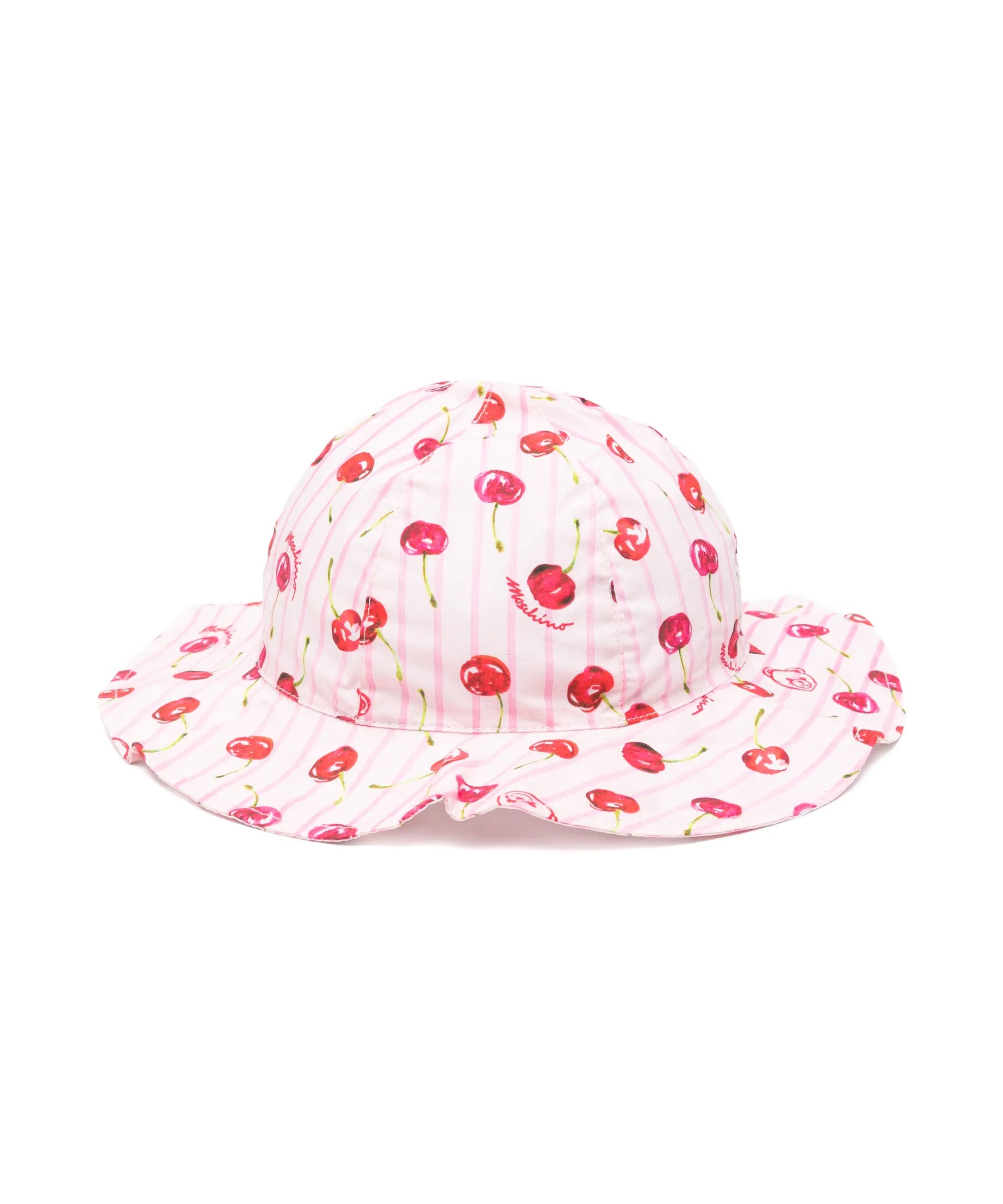 Moschino Kids Cappelo Bucket Rosa/Cherry per Neonate