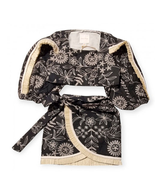Cocò et Mamà Completo Selena Nero/Beige per Bambine