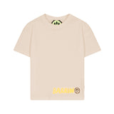 Barrow Kids T-shirt Sabbia con Stampa Logo per Bambini