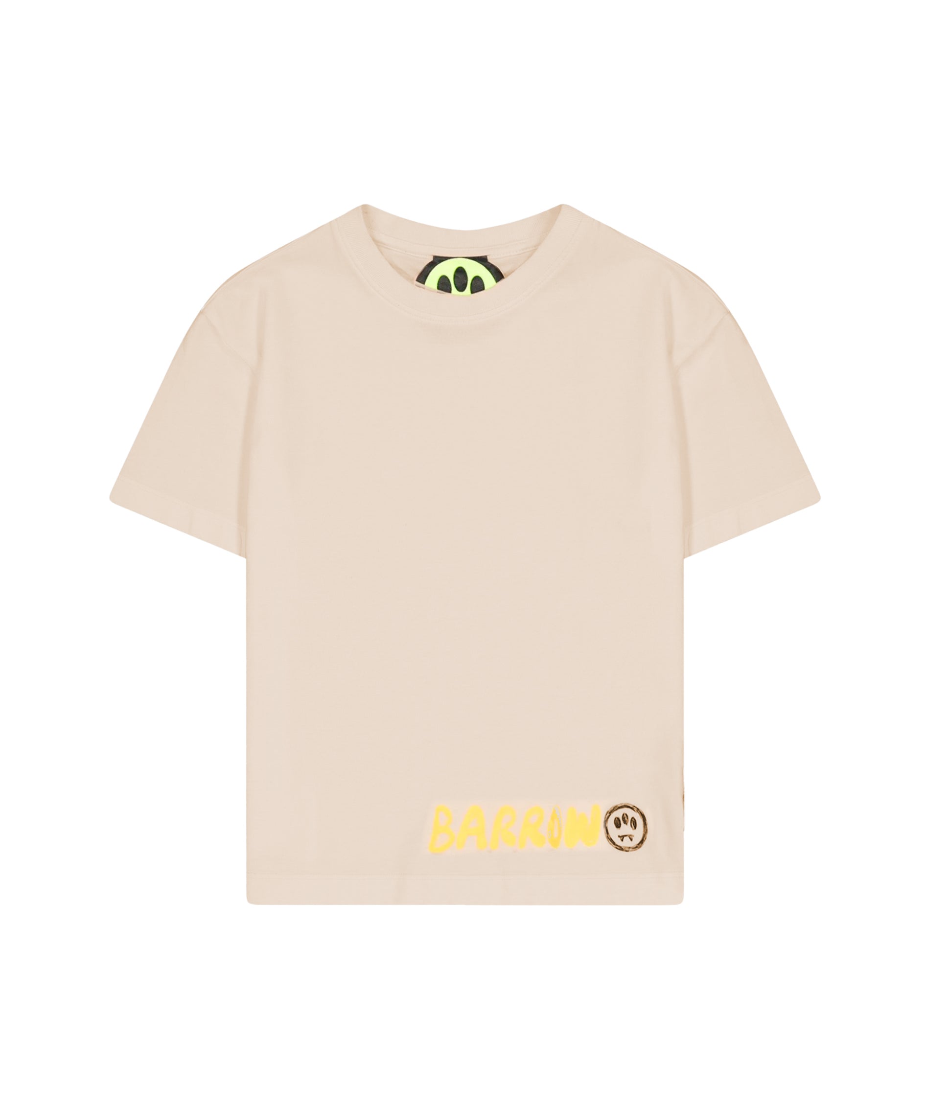 Barrow Kids T-shirt Sabbia con Stampa Logo per Bambini