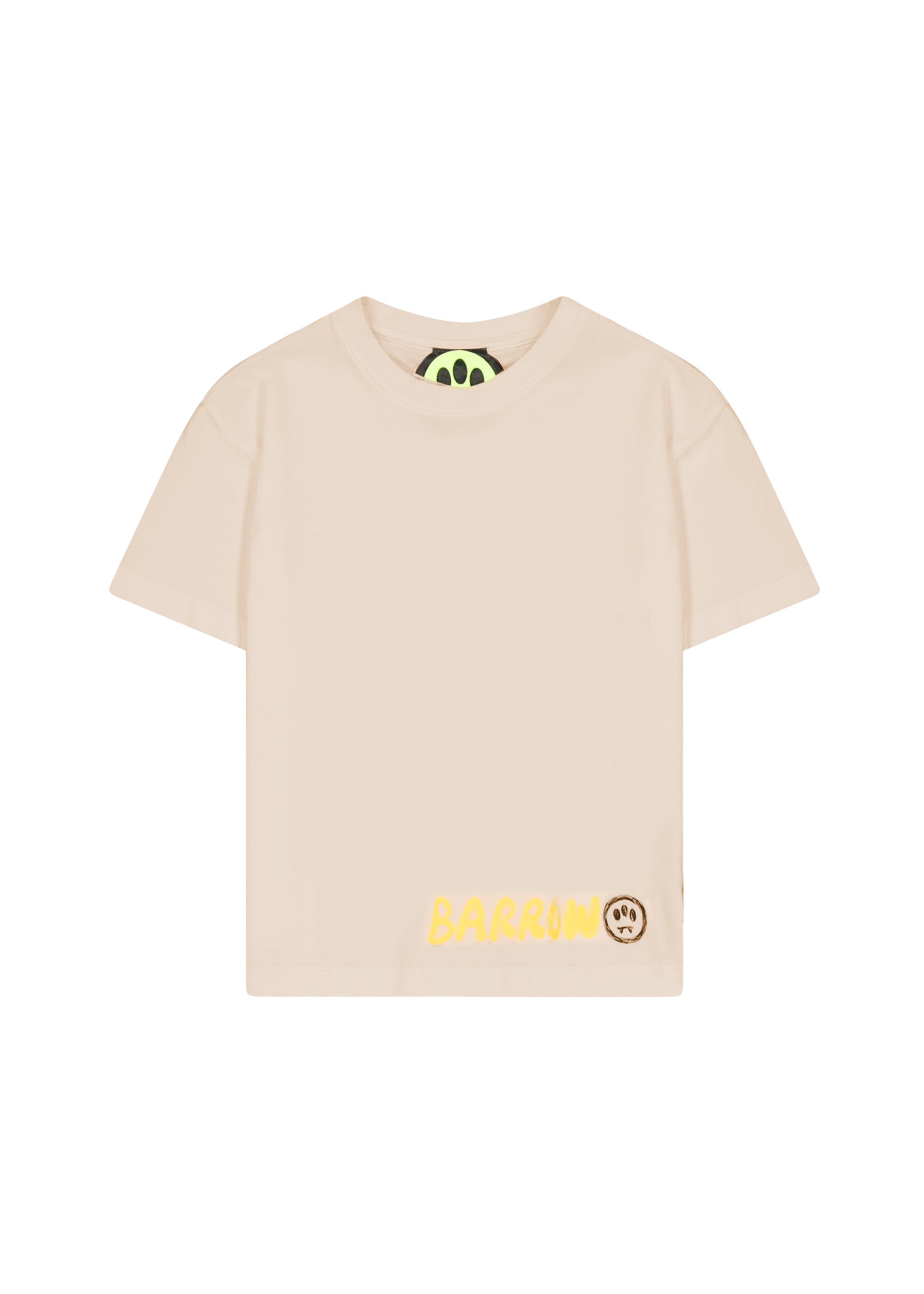 Barrow Kids T-shirt Sabbia con Stampa Logo per Bambini