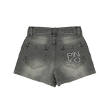 Pinko Kids Short in Denim per Bambine