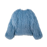 Patrizia Pepe Kids Pelliccia Azzurra per Bambine