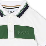 Boss Kids White Polo for Babies