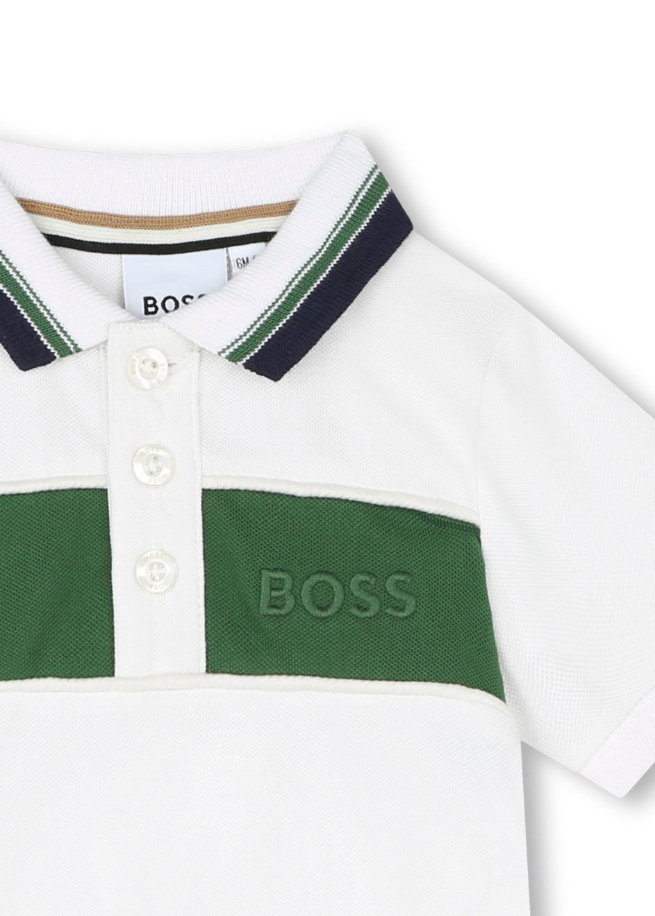 Boss Kids Polo Bianca per Neonati