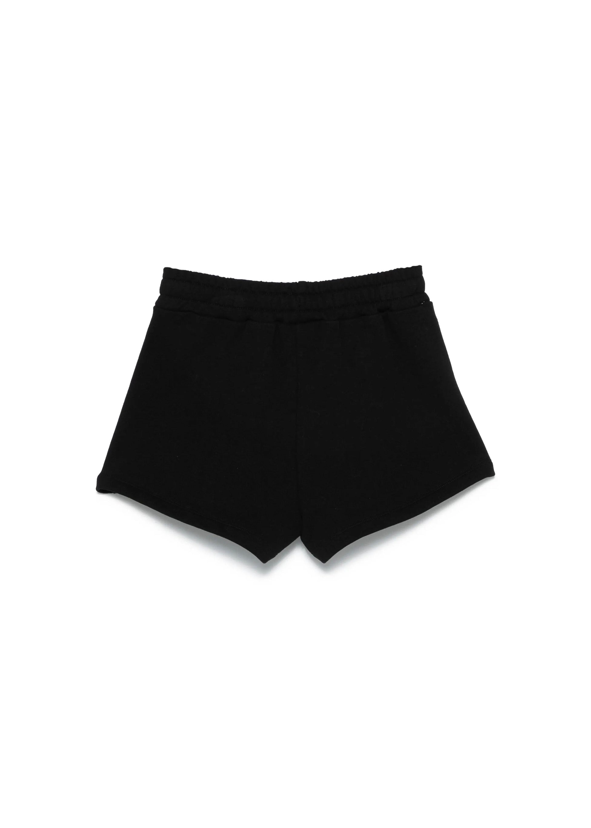 Barrow Kids Short Nero con Logo per Bambine