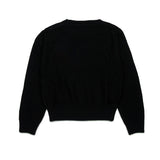 N°21 Kids Pullover Nero con Applicazione Jewel per Bambine