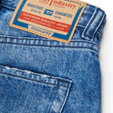 Diesel Kids Short in Denim con Patch Logo sul Retro per Bambine