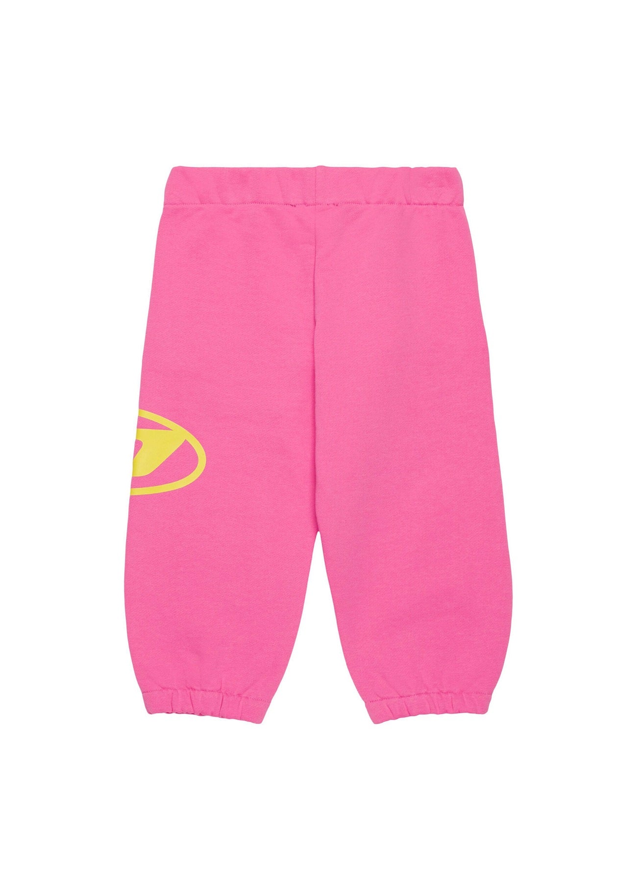 Diesel Kids Pantaloni Jogger Fucsia con Stampa Logo Oval D per Neonate retro
