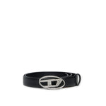 Diesel Kids Cintura Nera con Oval D con Strass per Bambine