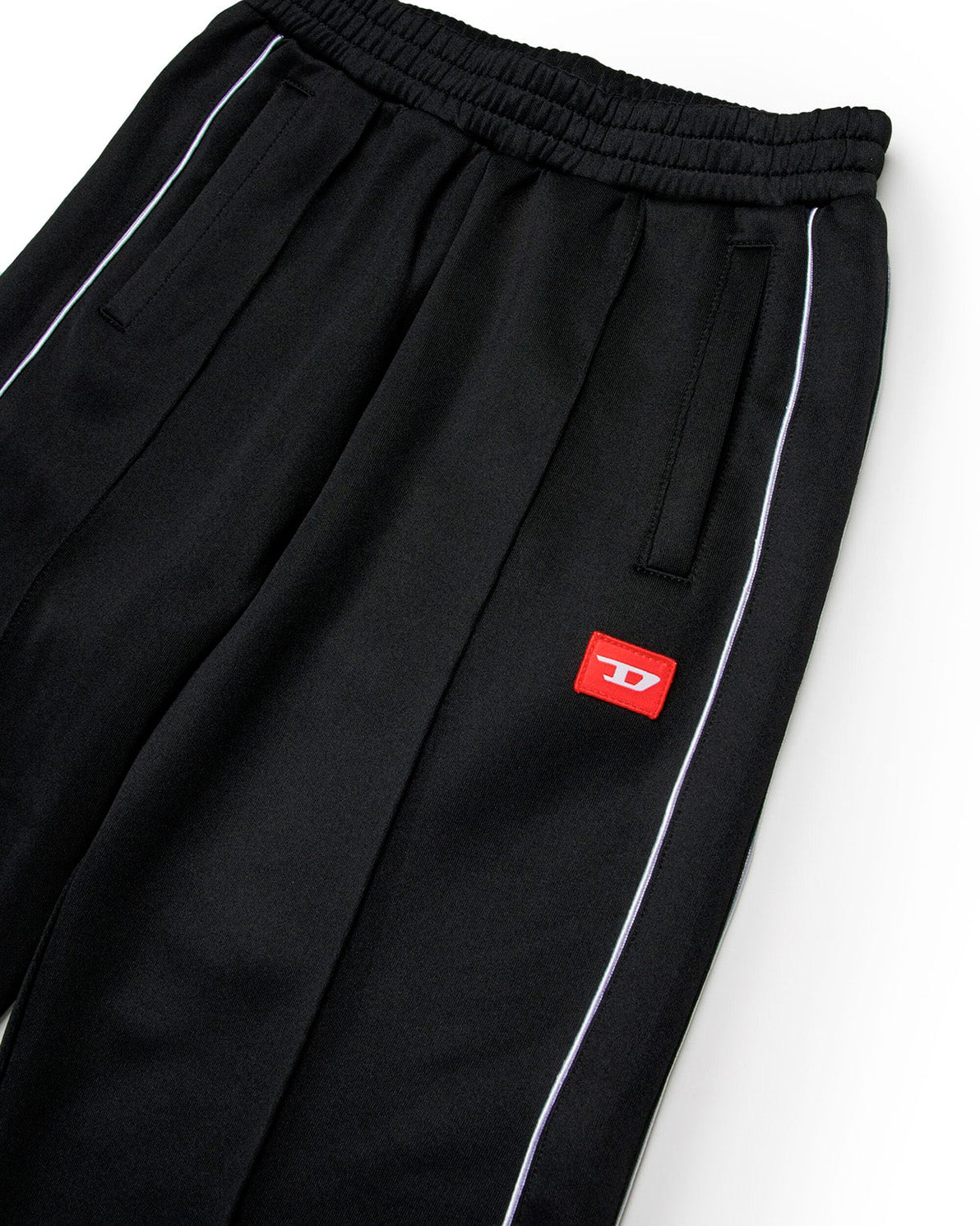 Diesel Kids Pantaloni di Tuta Neri con Logo per Bambine