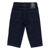John Richmond Kids Pantalone in Denim con Logo Ricamato Unisex