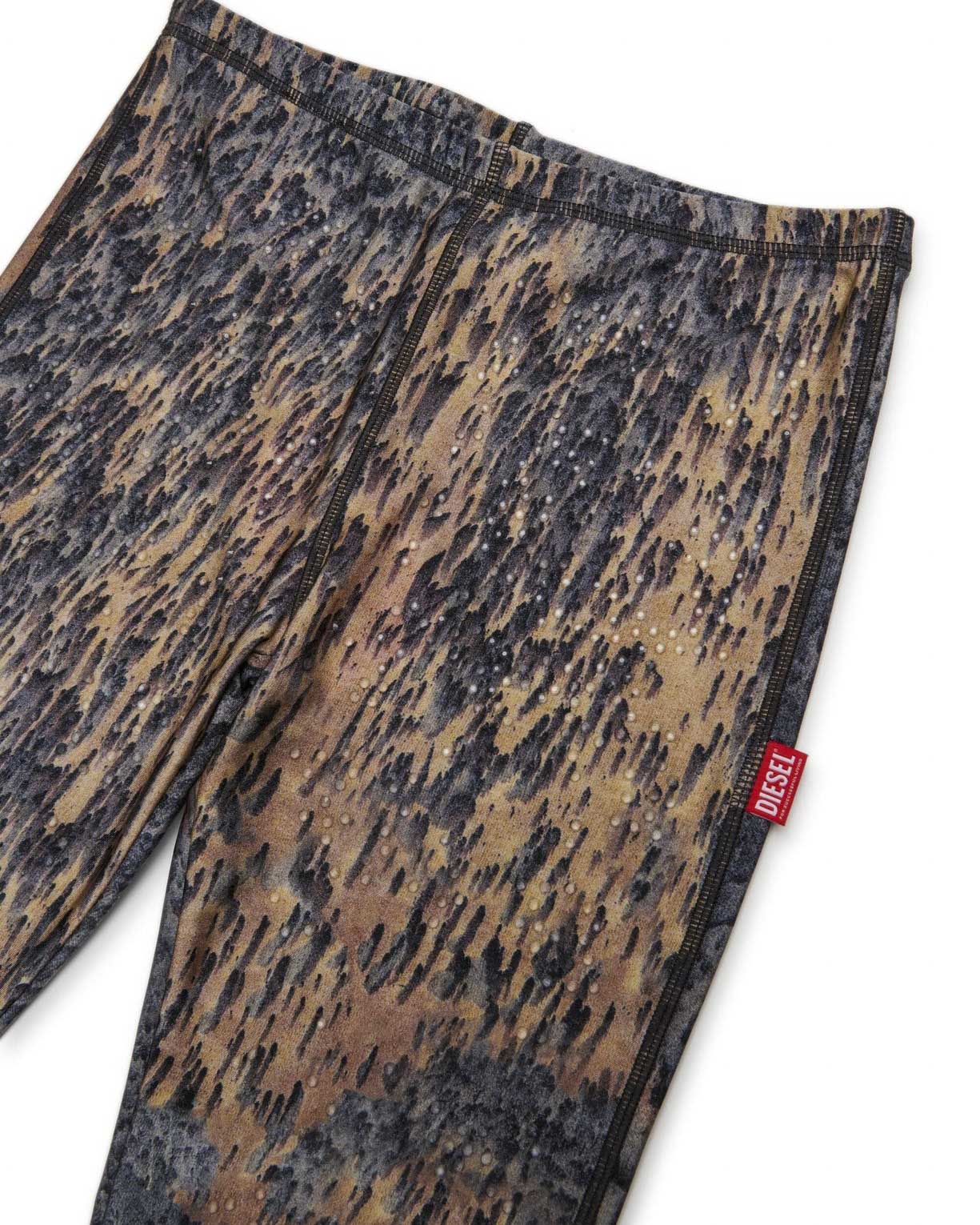 Diesel Kids Leggings Fantasia Acid Rain per Bambine