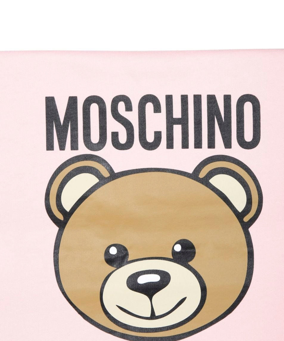 Moschino Kids Coperta Rosa con Teddy Bear per Neonate