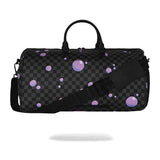 Sprayground Kids Borsone Nero Fantasia Viola con Logo Unisex