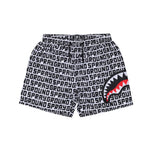 Sprayground Kids Costume Bianco All-Over Nero con Logo per Bambini