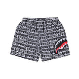 Sprayground Kids Costume Bianco All-Over Nero con Logo per Bambini