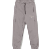 MSGM Kids Pantaloni Joggers Piombo per Bambini